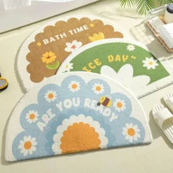 Kawaii Florale Fußmatte - Süße rutschfeste Matte für drinnen und draußen