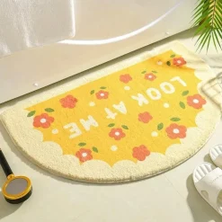 Kawaii Florale Fußmatte - Süße rutschfeste Matte für drinnen und draußen