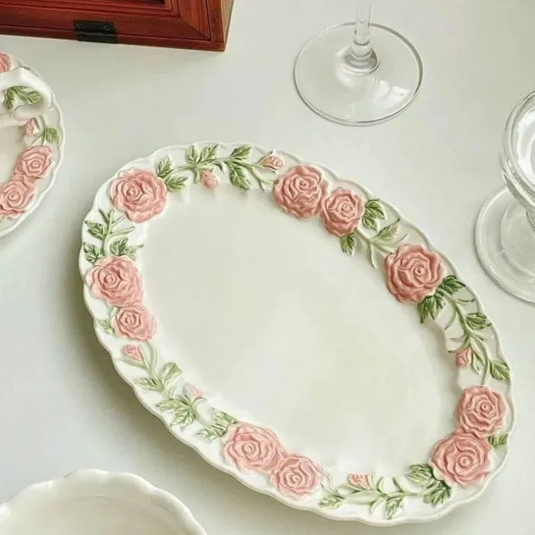 Kawaii Tier-Trinkgeschirr-Set – Süßer Hundebecher und Teller