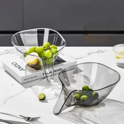 Küchen-Abtropfkorb – multifunktionales, kristallklares Sieb