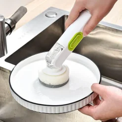 Küchenbürste mit langem Griff – Reinigungswerkzeug für Töpfe und Geschirr