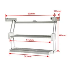 Küchen-Organizer, doppellagiges, herunterziehbares Lagerregal