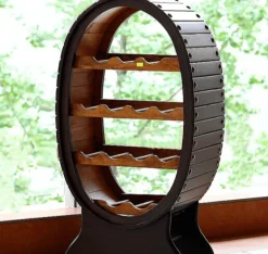 Küchenregal aus Holz - Bar-Organizer-Halter