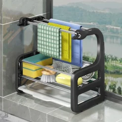 Küchenschwammhalter - Kreativer Abflussregal-Organizer