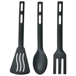 Küchenutensilien-Set aus Silikon – tragbarer Campingspatel und Schlitzlöffel