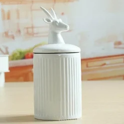 Keramik-Aufbewahrungsbehälter mit Tiermotiven – dekorativer Küchen-Organizer