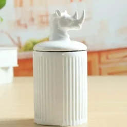 Keramik-Aufbewahrungsbehälter mit Tiermotiven – dekorativer Küchen-Organizer