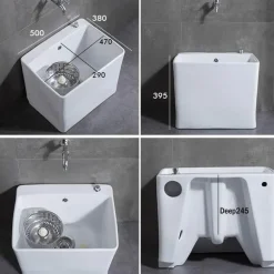 Keramik-Bodenwischer-Waschbecken – Einfaches Hygiene-Reinigungswerkzeug