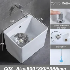 Keramik-Bodenwischer-Waschbecken – Einfaches Hygiene-Reinigungswerkzeug