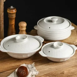 Keramik-Eintopf – vielseitiges, hitzebeständiges Steingut für Suppen-Bibimbap-Nudeln
