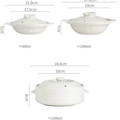 Keramik-Eintopf – vielseitiges, hitzebeständiges Steingut für Suppen-Bibimbap-Nudeln