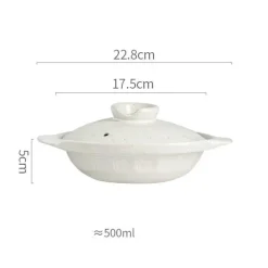 Keramik-Eintopf – vielseitiges, hitzebeständiges Steingut für Suppen-Bibimbap-Nudeln