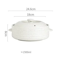 Keramik-Eintopf – vielseitiges, hitzebeständiges Steingut für Suppen-Bibimbap-Nudeln