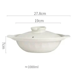 Keramik-Eintopf – vielseitiges, hitzebeständiges Steingut für Suppen-Bibimbap-Nudeln