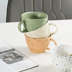 Keramik-Espressotassen-Set für Paare – Einzigartiges Trinkgeschirr für gemeinsame Momente