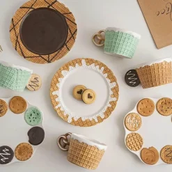 Keramik-Keksgeschirr-Set – Kreative Snack-Dessert-Kaffeeteller