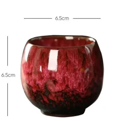 Keramik-Kung-Fu-Teetassen-Set – handgefertigtes Porzellan-Trinkgeschirr für Kaffee und Wein