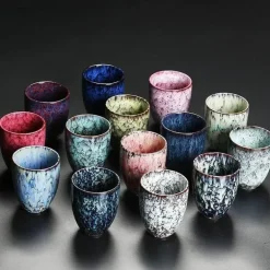 Keramik-Kung-Fu-Teetassen-Set – Japanisches Porzellan-Trinkgeschirr