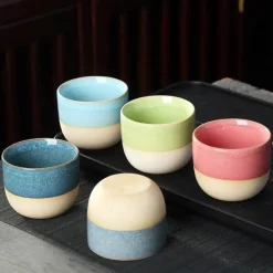 Keramik-Kung-Fu-Teetassen-Set – exquisites Trinkgeschirr aus Porzellan
