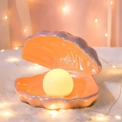 Keramikperlen-Nachtlampe - Dekoratives Tischlicht