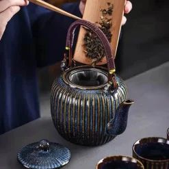 Keramik-Puer-Teekannen-Set – 800 ml Teegeschirr mit Filter