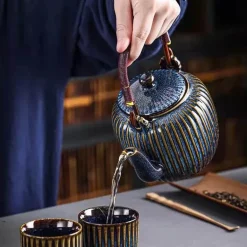 Keramik-Puer-Teekannen-Set – 800 ml Teegeschirr mit Filter