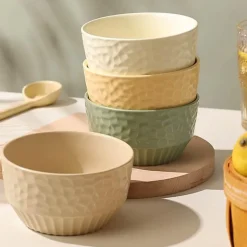 Keramikschüssel mit Gitterprägung – Dekoratives Küchengeschirr für stilvolles Essen