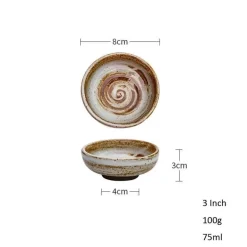 Keramik-Soßenschale - Retro-Küchengeschirr