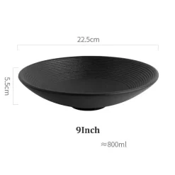 Keramik-Suppen- und Nudelschüssel-Set – Milchglasur, 4er-Set