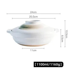Keramik-Suppentopf - Kochtopf für Gasherd