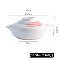 Keramik-Suppentopf - Kochtopf für Gasherd