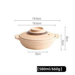 Keramik-Suppentopf - Kochtopf für Gasherd