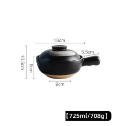 Keramik-Suppentopf - Kochtopf für Gasherd