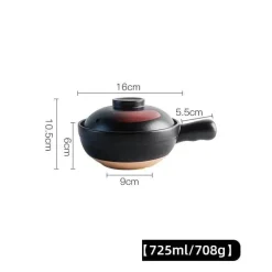 Keramik-Suppentopf - Kochtopf für Gasherd