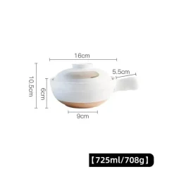 Keramik-Suppentopf - Kochtopf für Gasherd