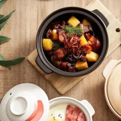 Keramik-Suppentopf - Kochtopf für Gasherd