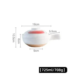 Keramik-Suppentopf - Kochtopf für Gasherd