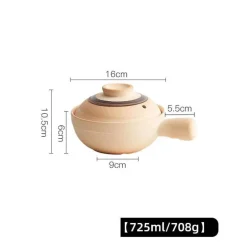 Keramik-Suppentopf - Kochtopf für Gasherd