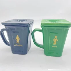 Keramiktasse mit Aufschrift „Hockende Toilette“ – lustige Geschenke für die Badezimmerdekoration