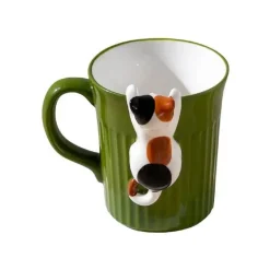 Keramiktasse mit Katzenmotiv – süße Kaffeetasse mit Klettertier