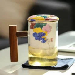 Keramik-Teefiltertassen-Set – Kreatives, getrenntes Design