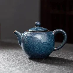 Keramik-Teekannen-Set – Sternenglasur-Yixing-Gaiwan-Teekannen