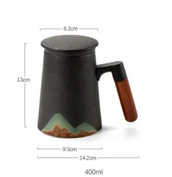 Keramik-Teetassen mit Filter – Einzigartige Teesiebbecher