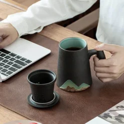 Keramik-Teetassen mit Filter – Einzigartige Teesiebbecher