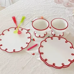 Keramikteller-Set – Küchengeschirr für Dessert, Kaffee, Tee