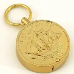 Kerosinfeuerzeug Schlüsselanhänger - Münzdesign Flammenfeuerzeug