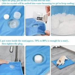 Kühlmatte für Haustiere – Sommerkühlkissen für Hunde und Katzen