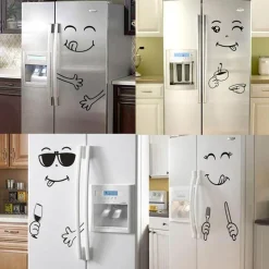 Kühlschrankaufkleber mit Smiley-Gesicht, niedliches Küchendekor