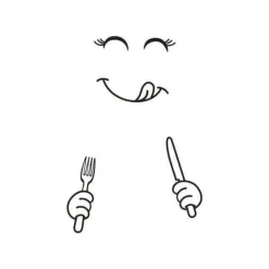 Kühlschrankaufkleber mit Smiley-Gesicht, niedliches Küchendekor