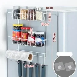 Kühlschrank-Seitenlagerregal - Hängender Organizer für platzsparende Küche